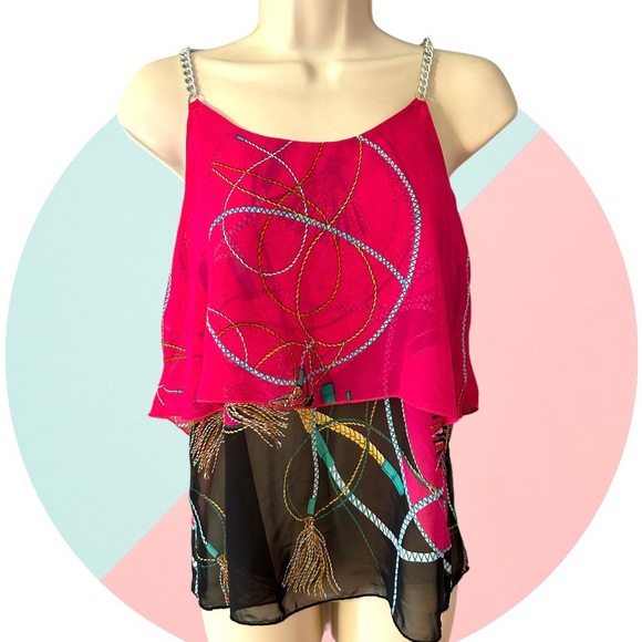ESTAM Tops - ESTAM colorful blouse Small
